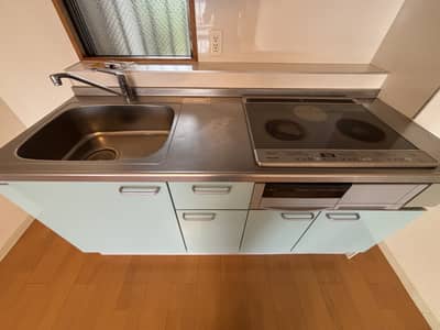 お料理の作業スペースもばっちり確保できています
