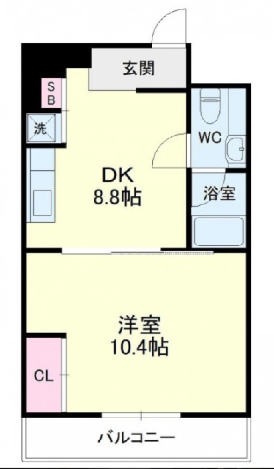 リッチな一人暮らし空間ここにありますの間取り図