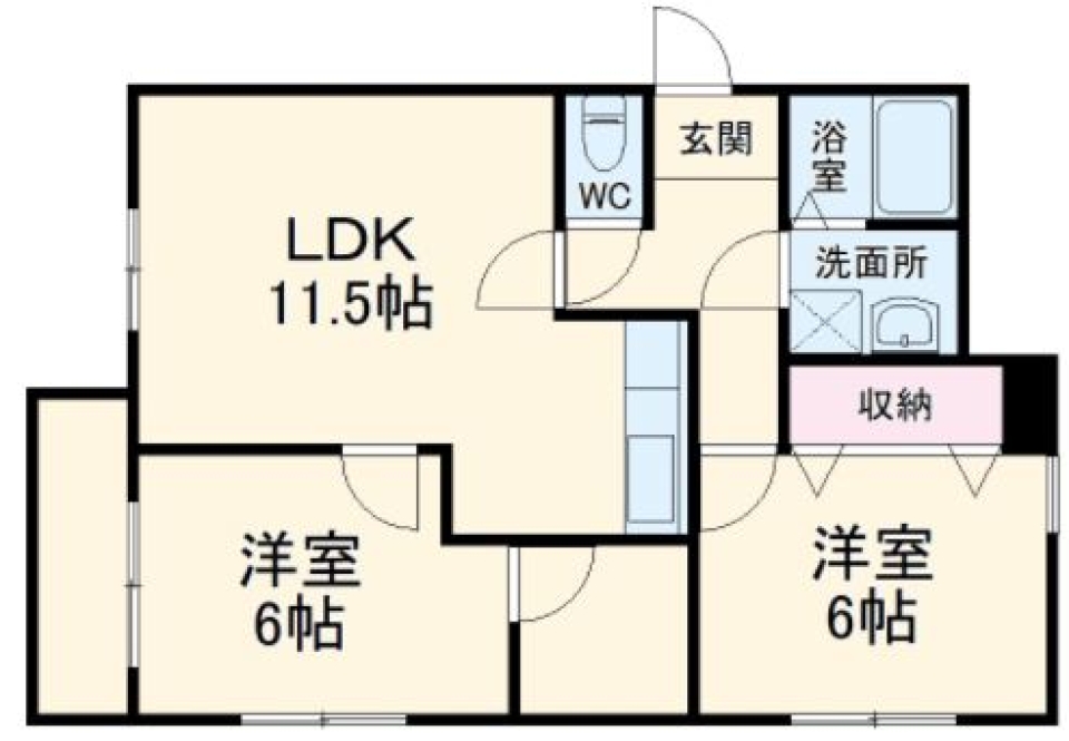 WHITE KINGDOMの間取り図