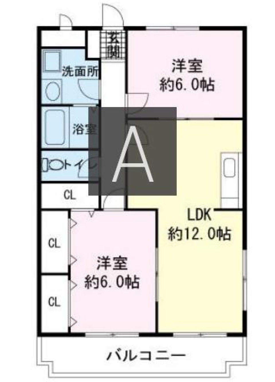 ファミリーでも湖畔のロッジの間取り図