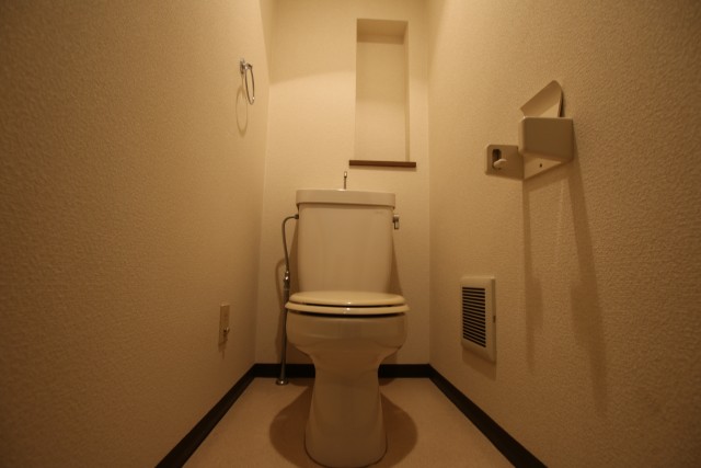 トイレは飾り棚付きです。