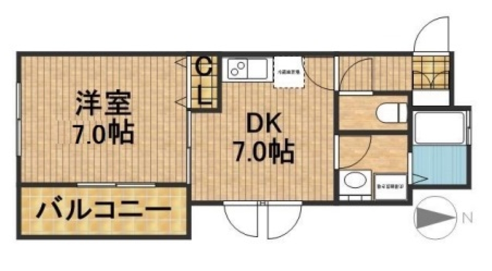 階段を上がるとそこは…の間取り図