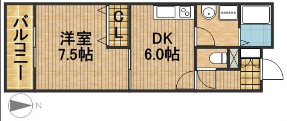 佐鳴湖畔、アメリカンビレッジ。の間取り図