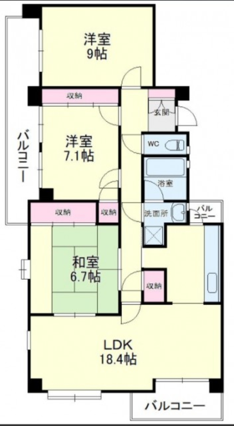 【ペット可】ペットと共に高層階暮らしの間取り図