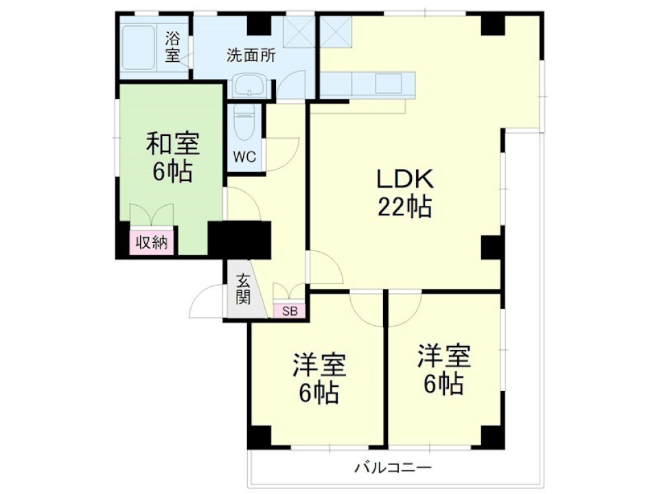 素敵なパークビューの間取り図