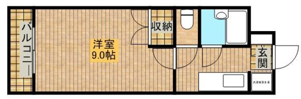 オレンジのポジティブroomの間取り図