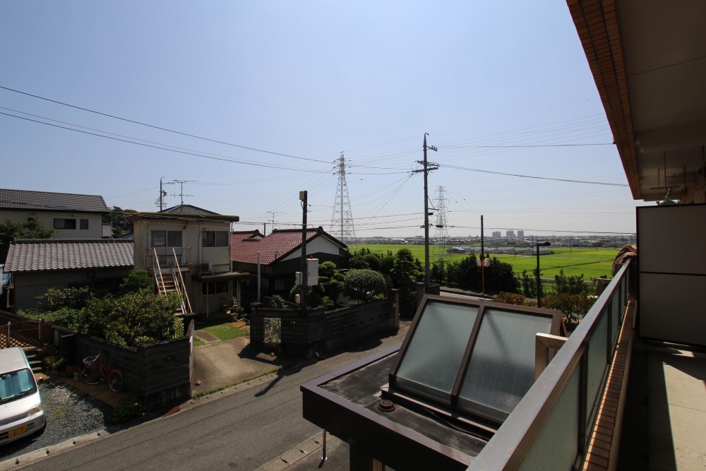 バルコニーからは田園風景も楽しめます。