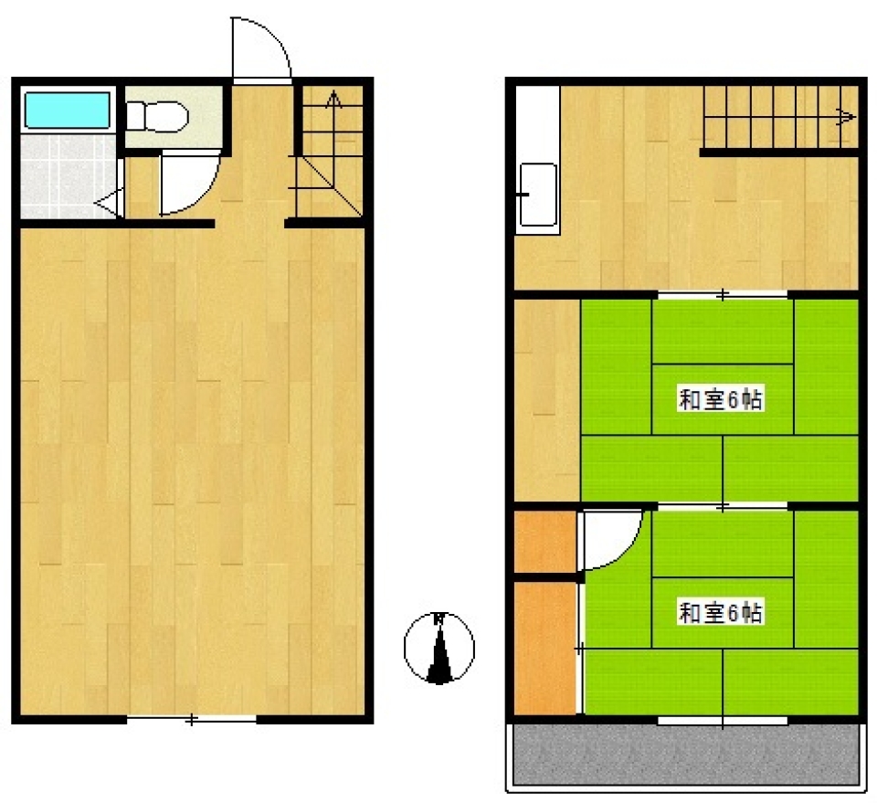 【住居付店舗】あなたならどう使う？の間取り図