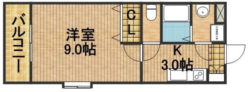 文学に読みふける私にスポットをの間取り図