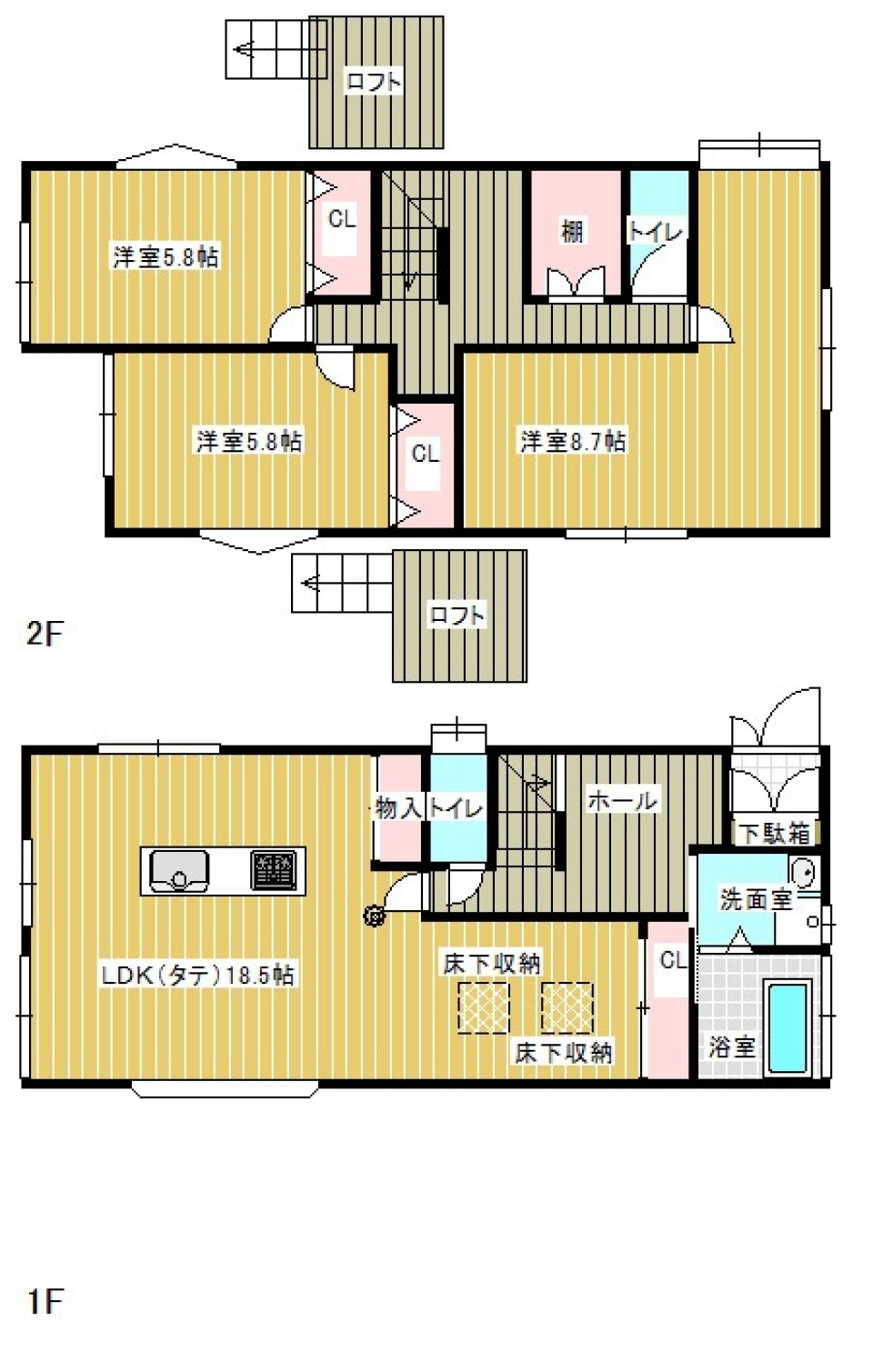 アイランドキッチンStyleの間取り図