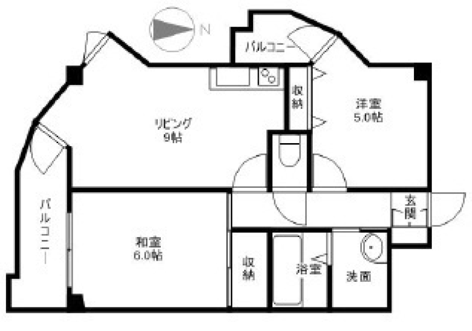 玄関開けたら5分で浜松駅 Ⅱの間取り図