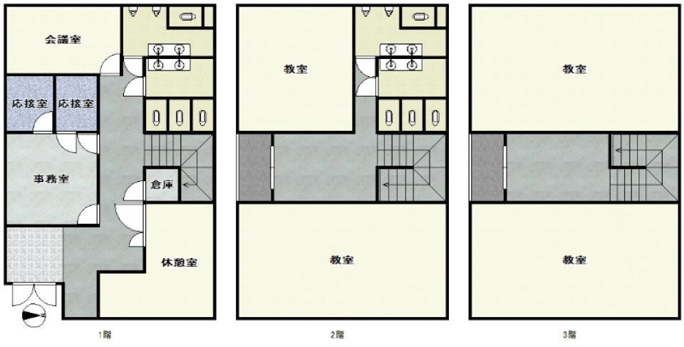 【事業用賃貸】学校法人○○中沢校。の間取り図