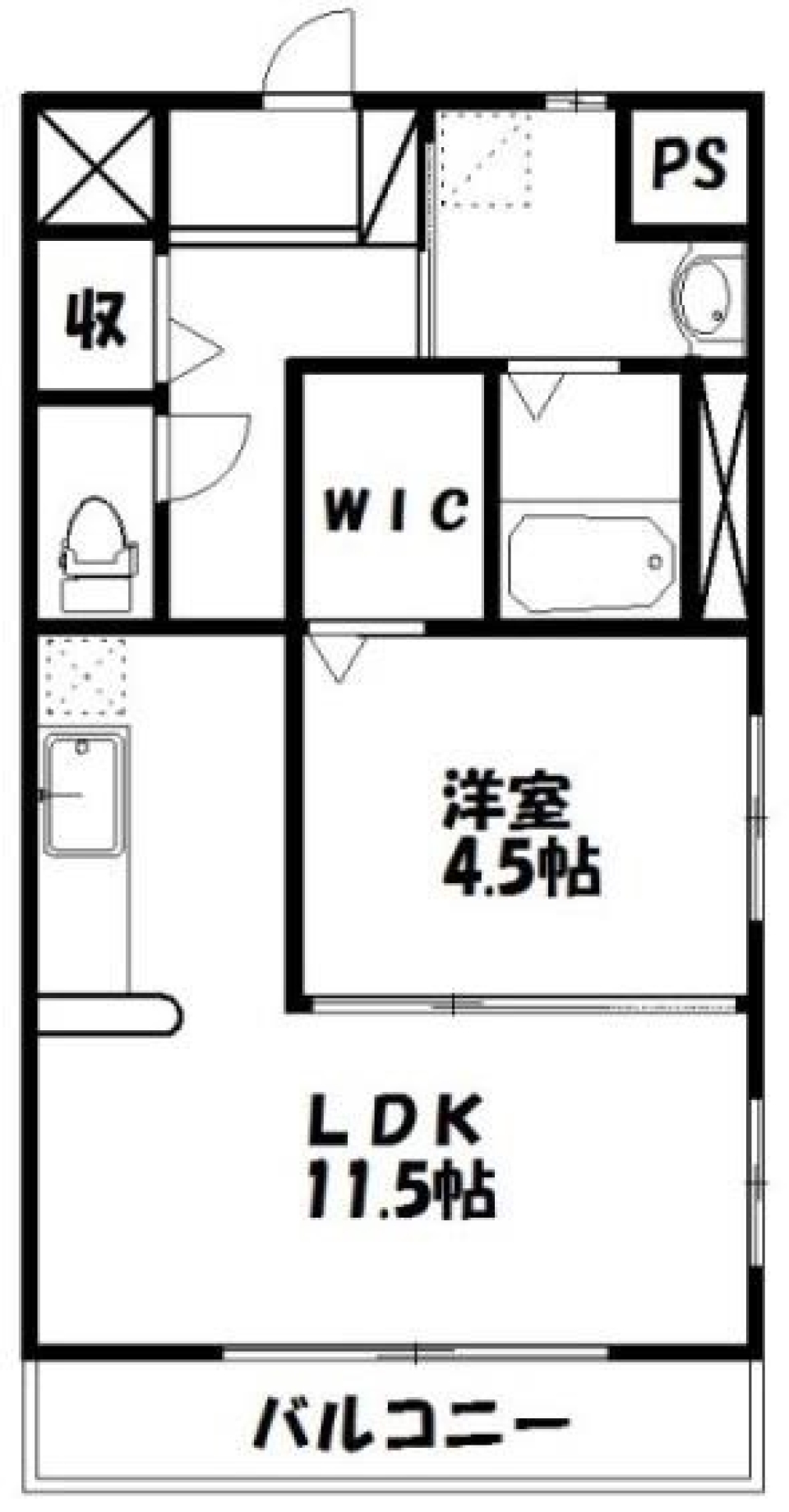 街中の邸宅。の間取り図