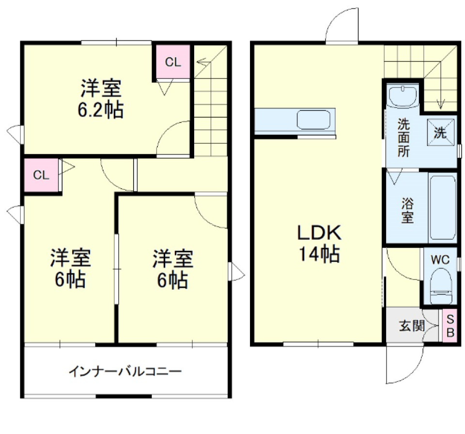 初めての戸建ての間取り図