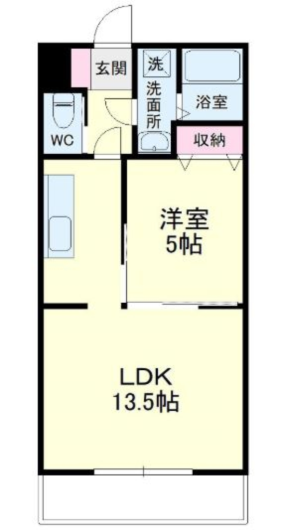 いちごのショートケーキの間取り図