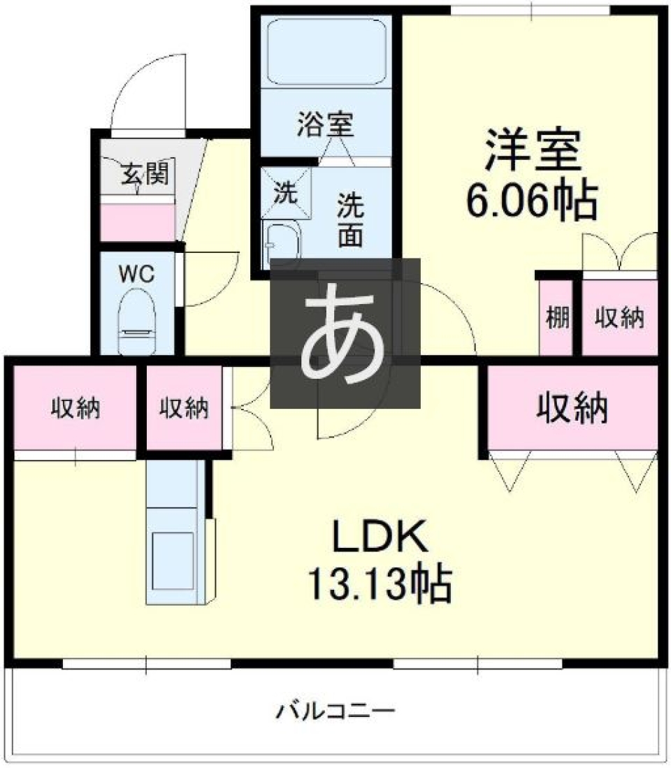 一工夫された収納で、片付けの魔法がかかるかも？の間取り図