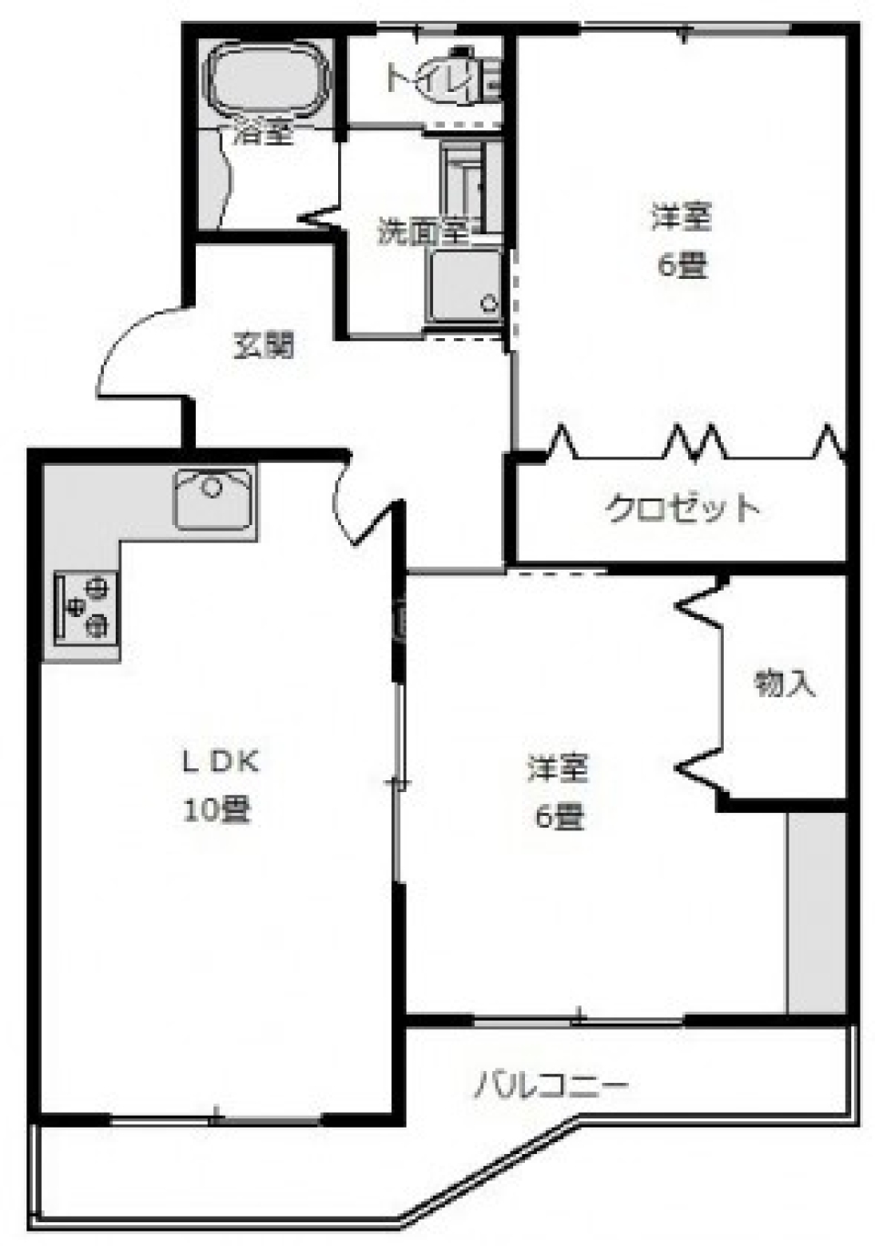 AZZURRO E MARRONE LIFEの間取り図