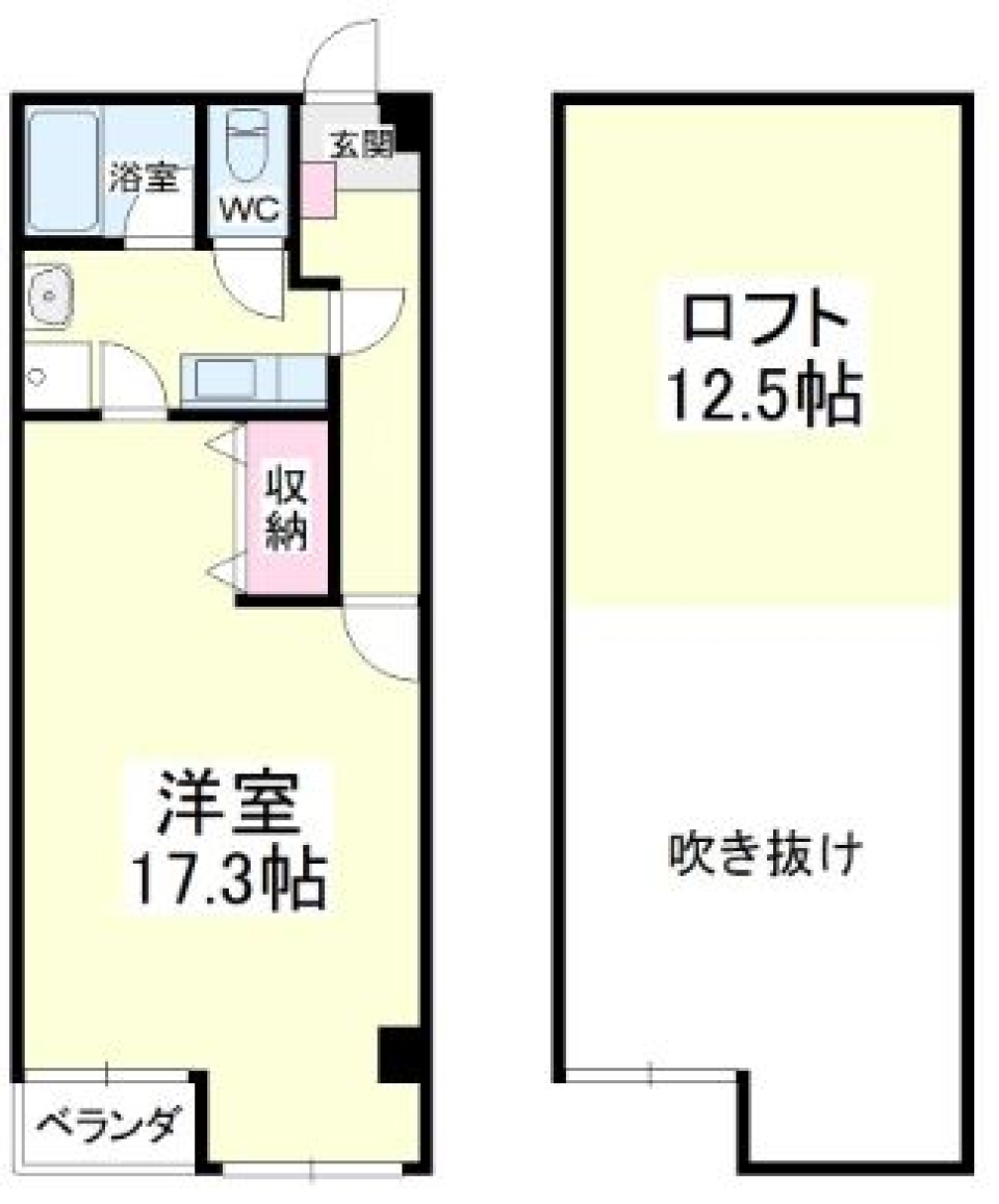 開放感×趣味も開放！の間取り図