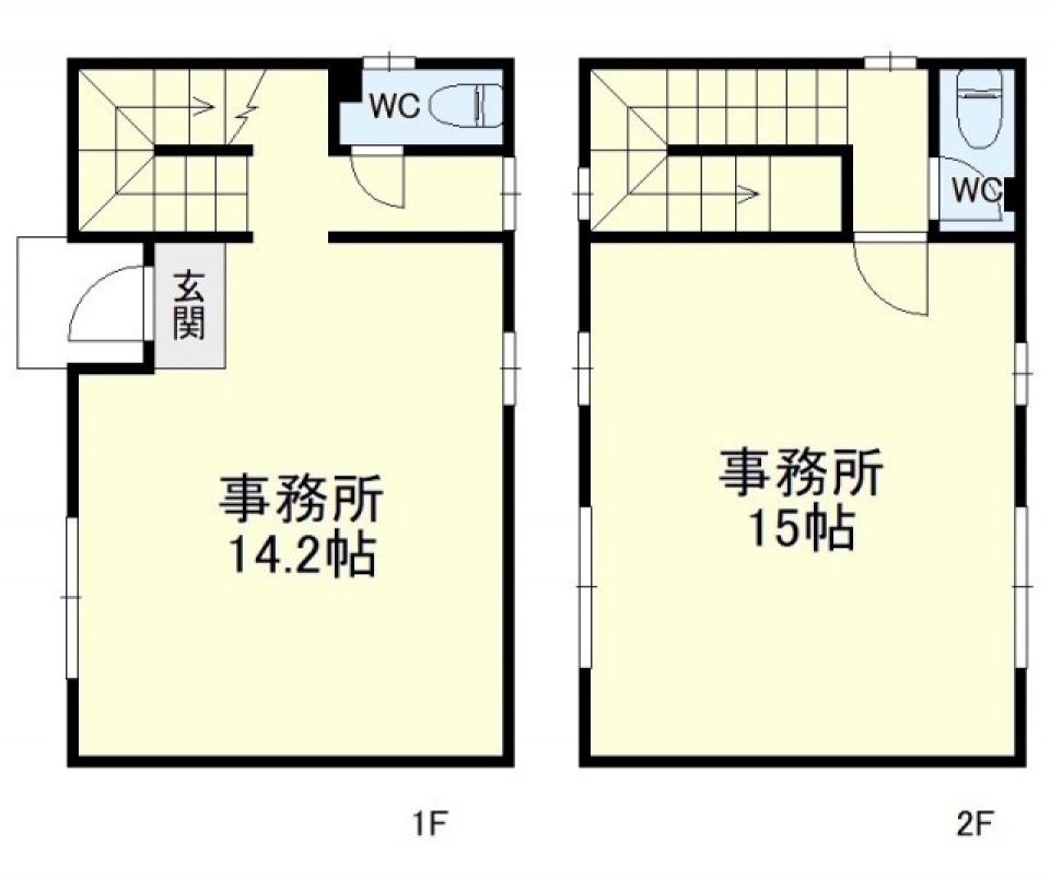 早い者勝ち！向宿交差点すぐの新築貸店舗の間取り図