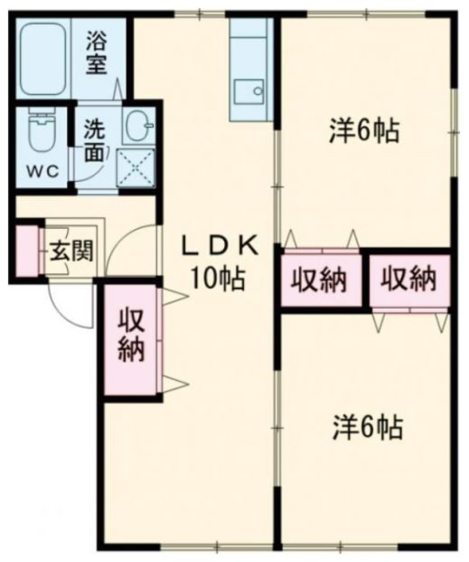 タテナガナオヘヤの間取り図