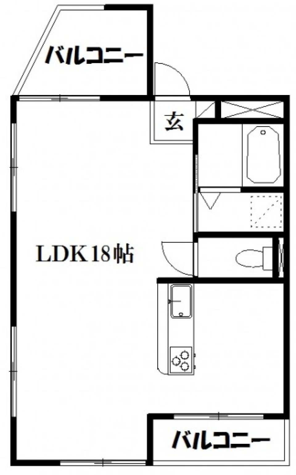 間取りとしては１R。