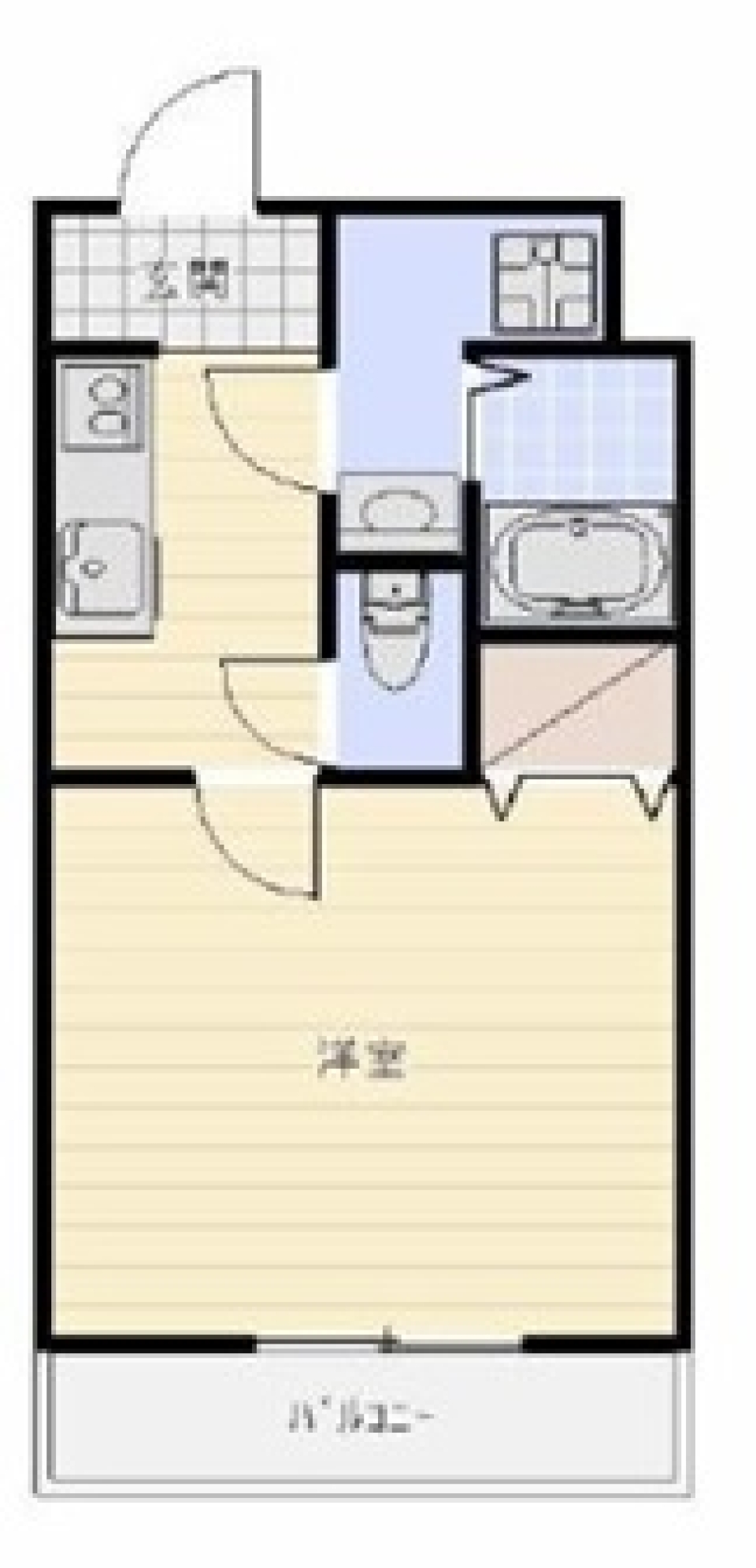 私のガーリーなお部屋の間取り図