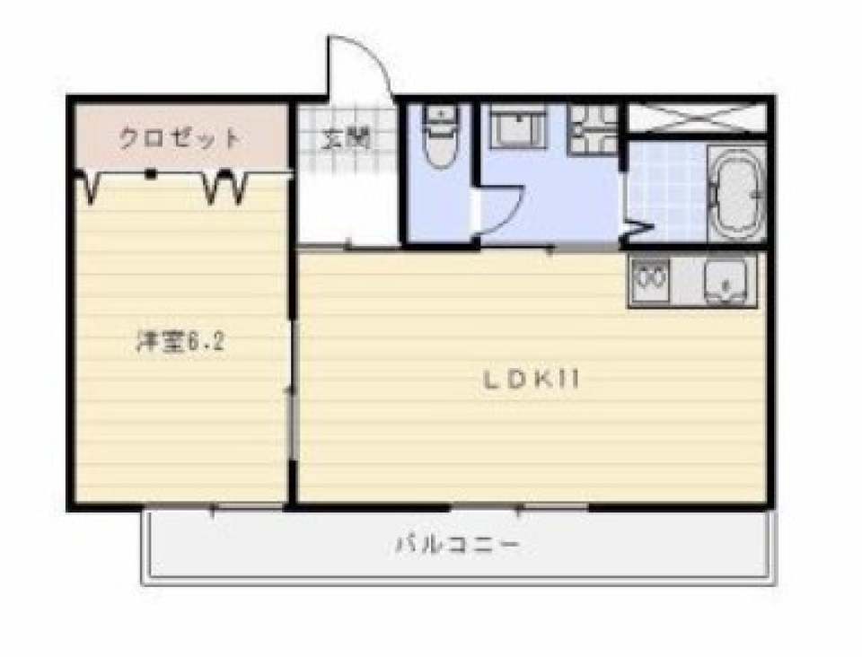 細道を抜けた先にの間取り図