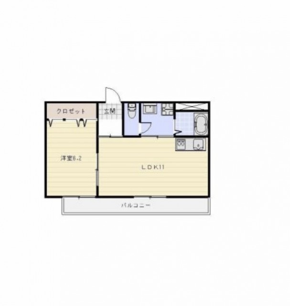 奥に佇むほのぼのマンション。の間取り図