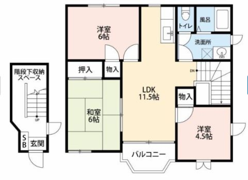 second floorの間取り図