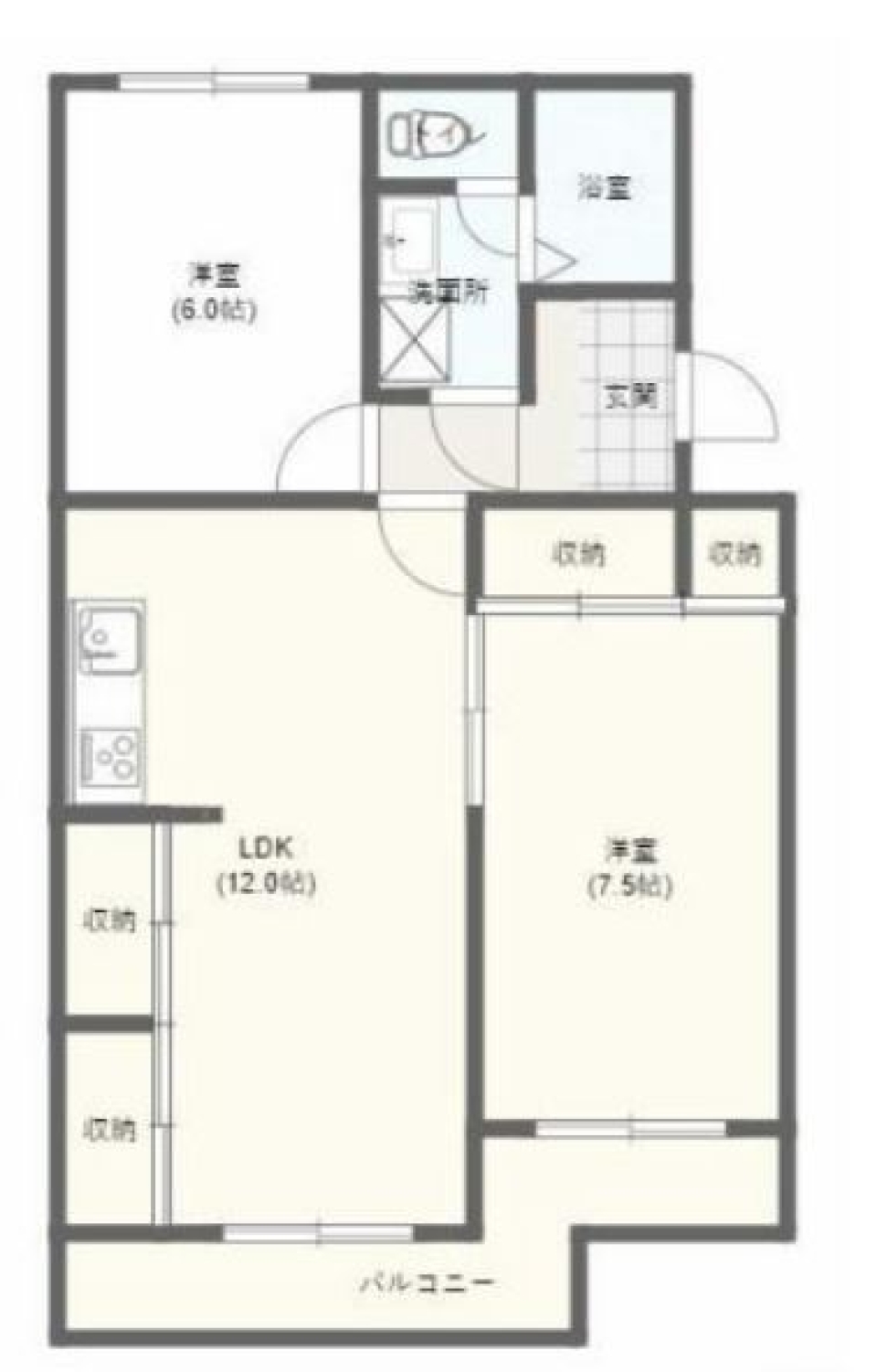 【キャンペーン中】和と洋のコラボレーションの間取り図