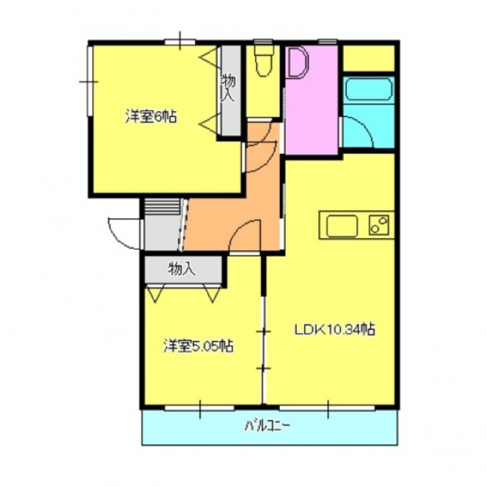 ほっかほかのリビングへようこそ！の間取り図