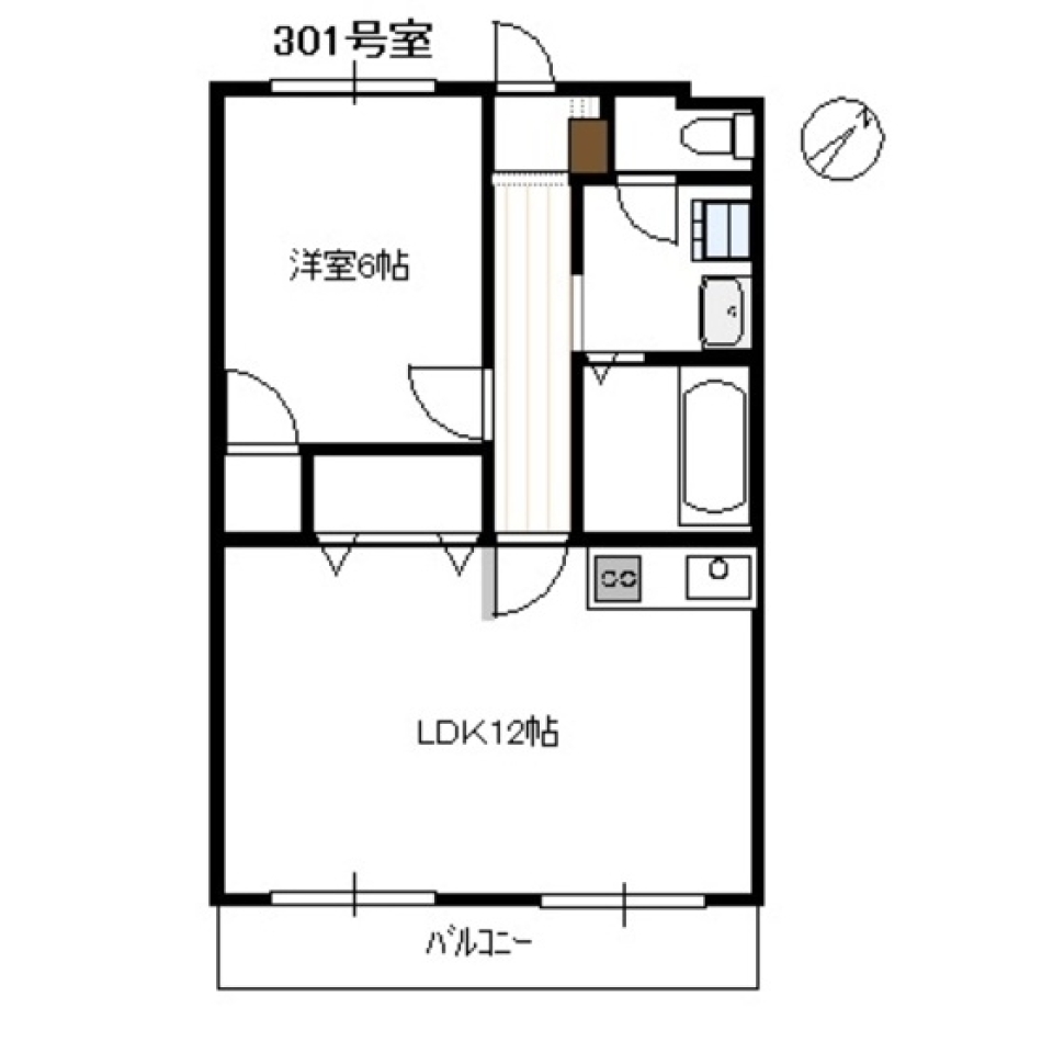 のんびり、ゆったりの間取り図