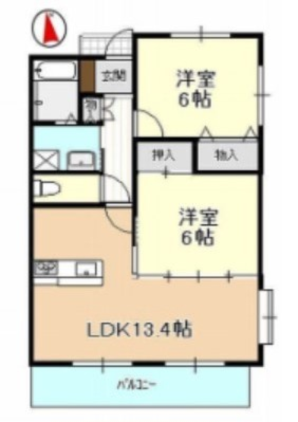 皆勤賞を目指しての間取り図