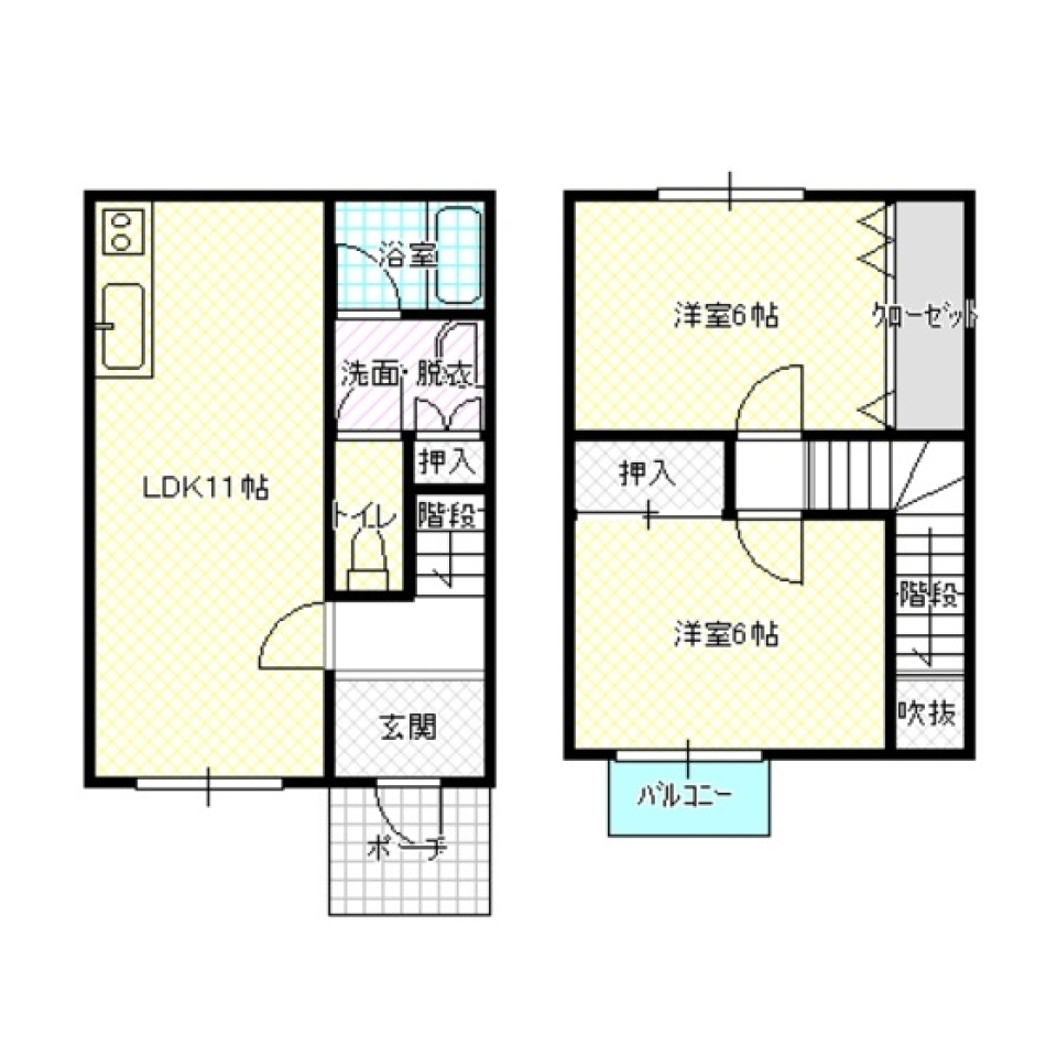 テラハ。の間取り図