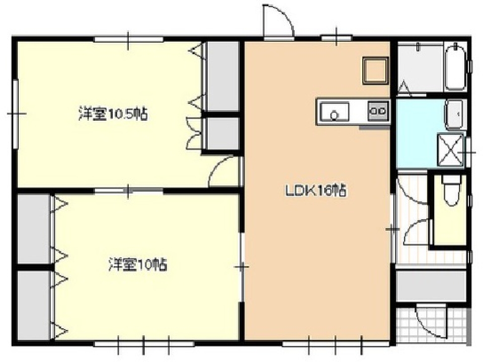 我が子の成長を観察す、「平屋住宅」。の間取り図