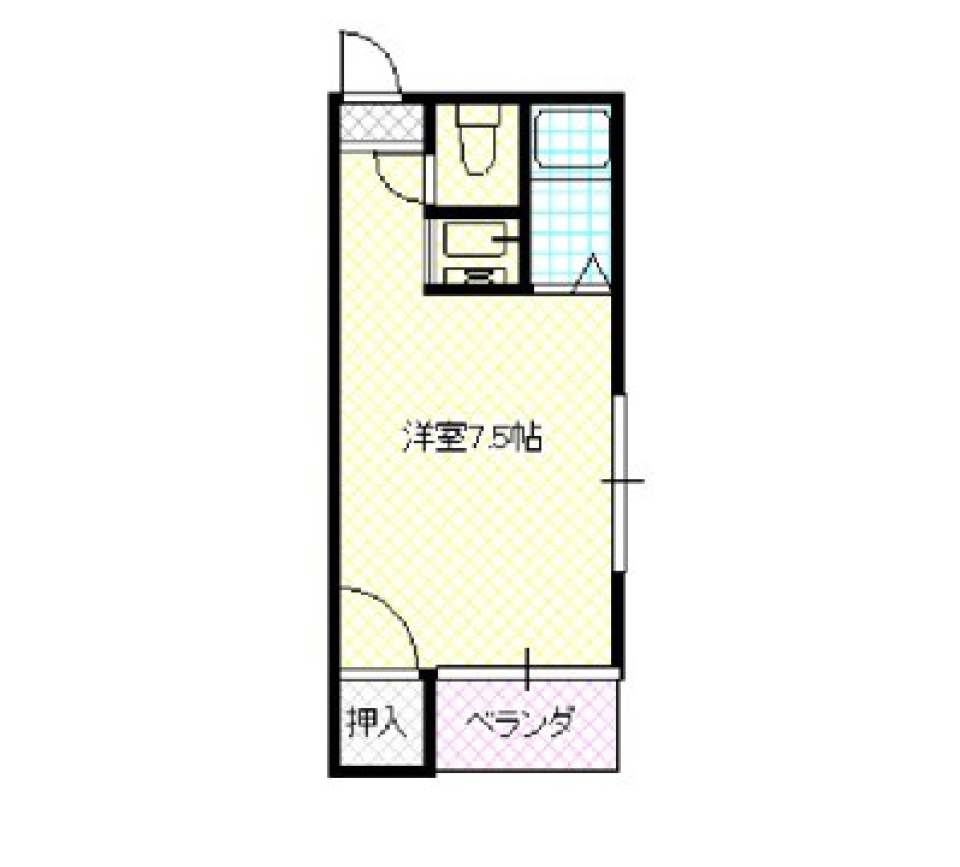 崖の上のヘヤ。の間取り図