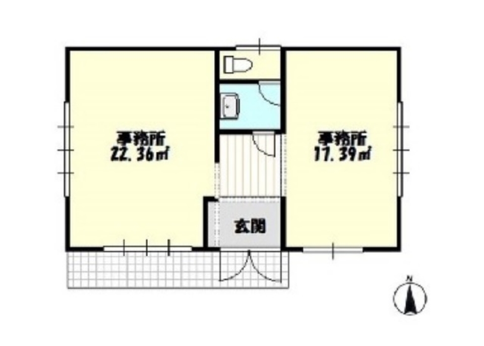 【事業用賃貸】非日常が体験できる場所の間取り図