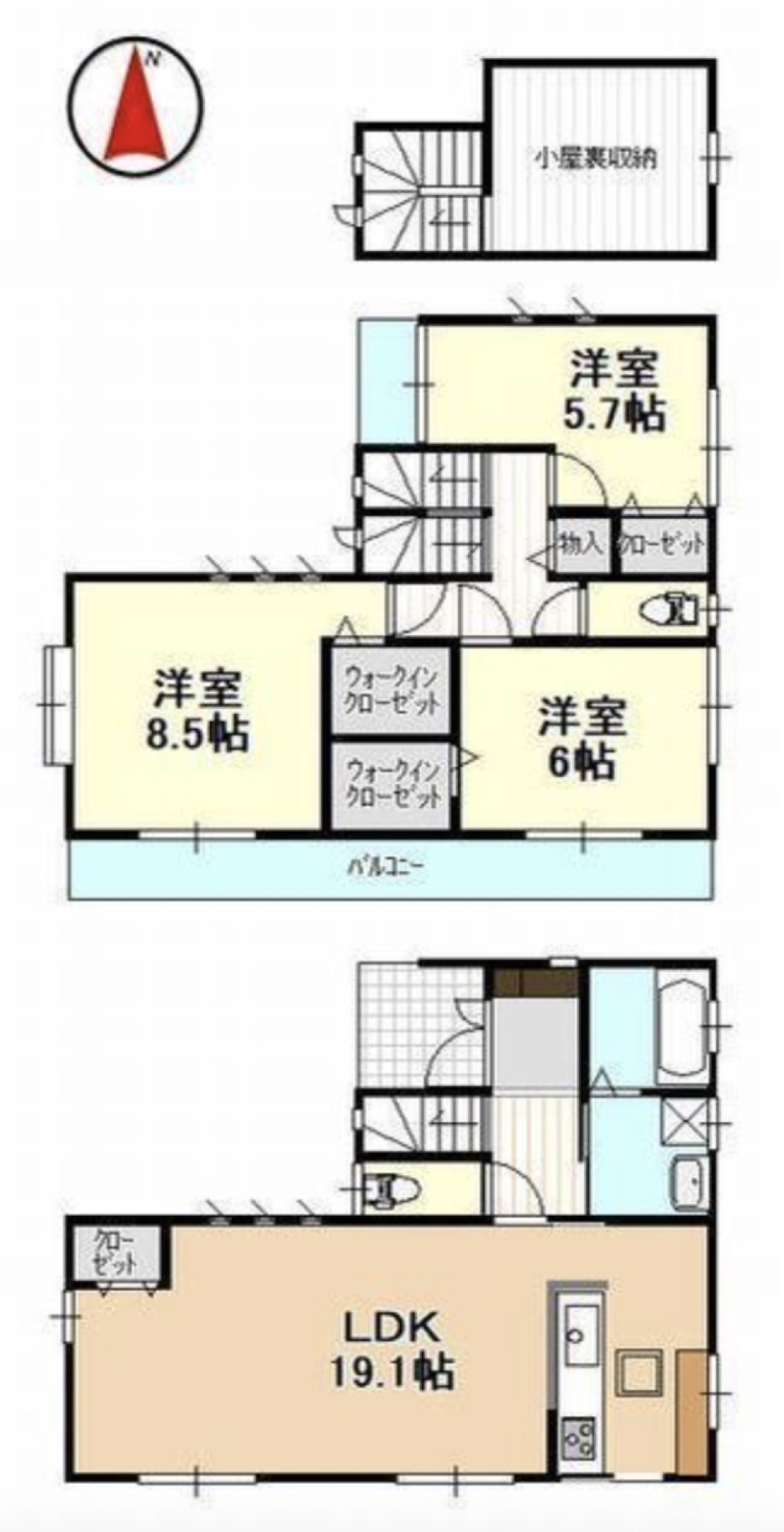 週末はウキウキショッピングの間取り図