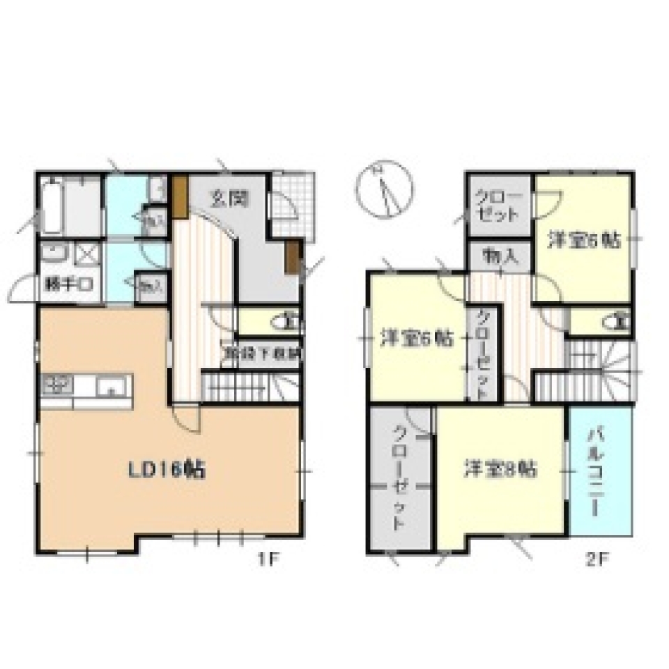 居心地の良さを兼ね備えた、他とは一味違うデザインの間取り図