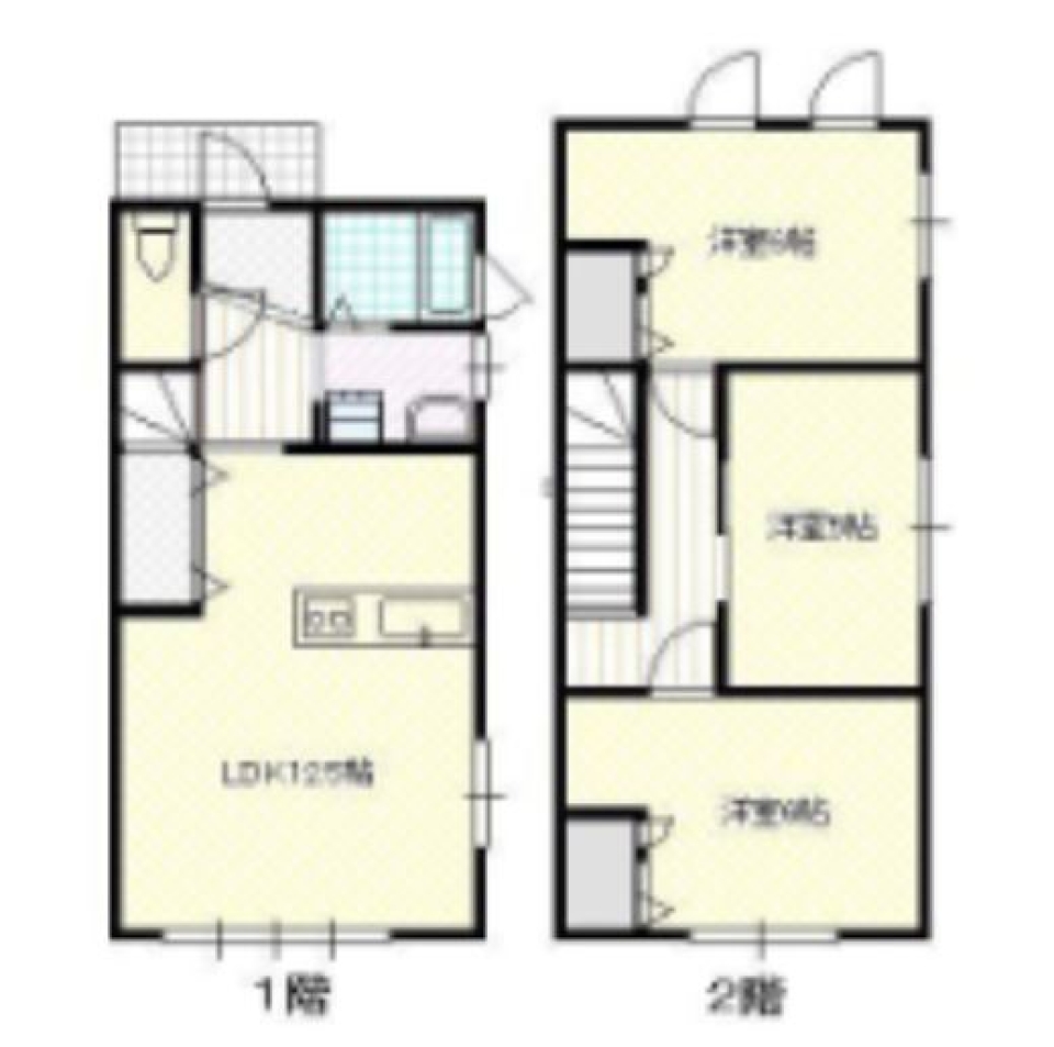 ワクワクの小部屋は収納上手の間取り図