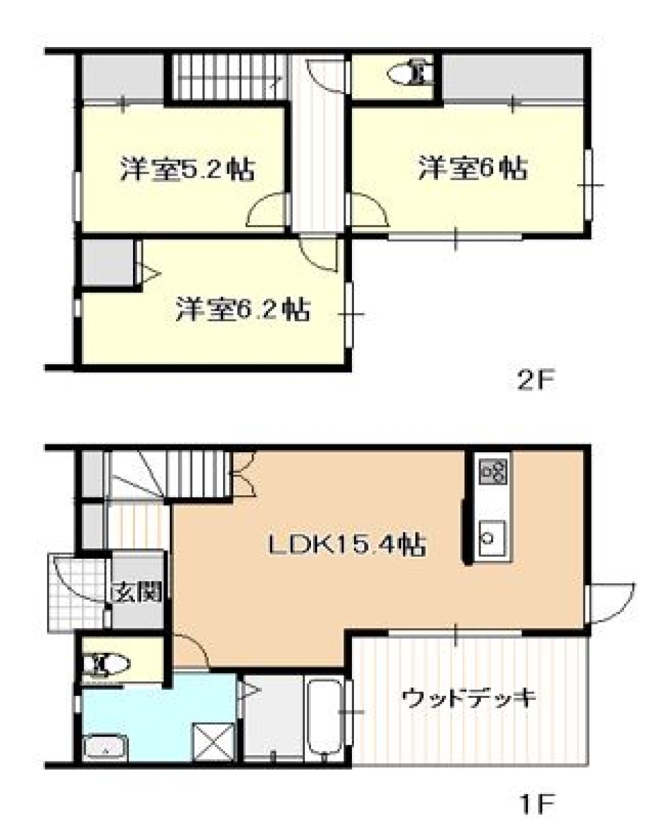 【新築】純白の邸宅の間取り図