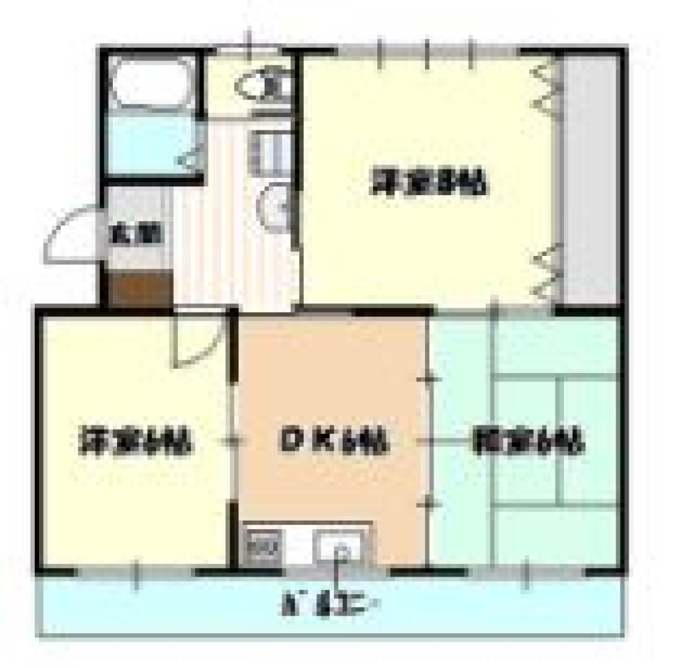 家族とのんびり平和な暮らしの間取り図