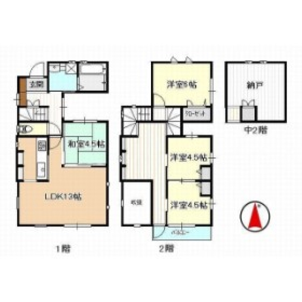 ゼッケイ！！屋上付き。和洋折衷邸宅。の間取り図