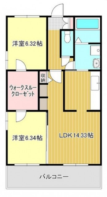 間取りは2LDK