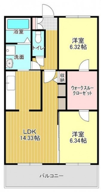 間取りは2LDK