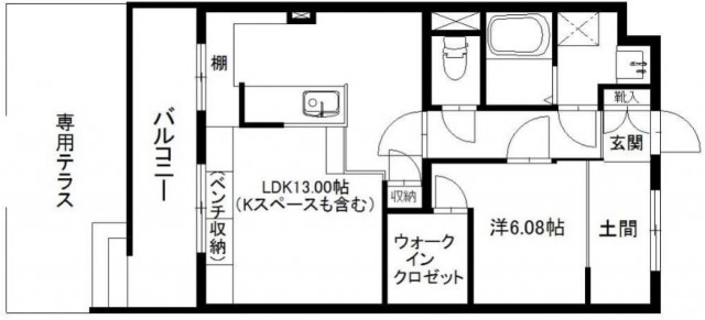 間取りはこちらの上下逆の配置です