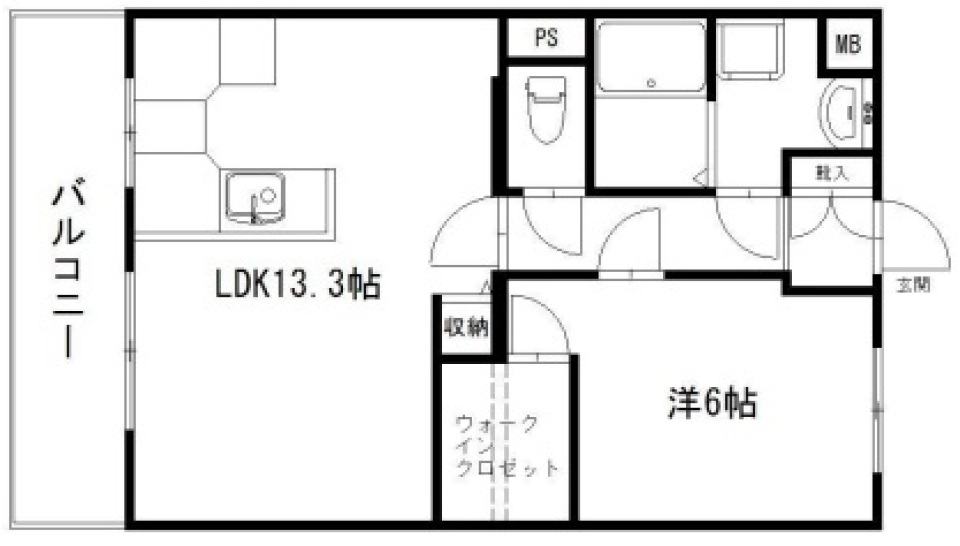 はかどるきっちんの間取り図