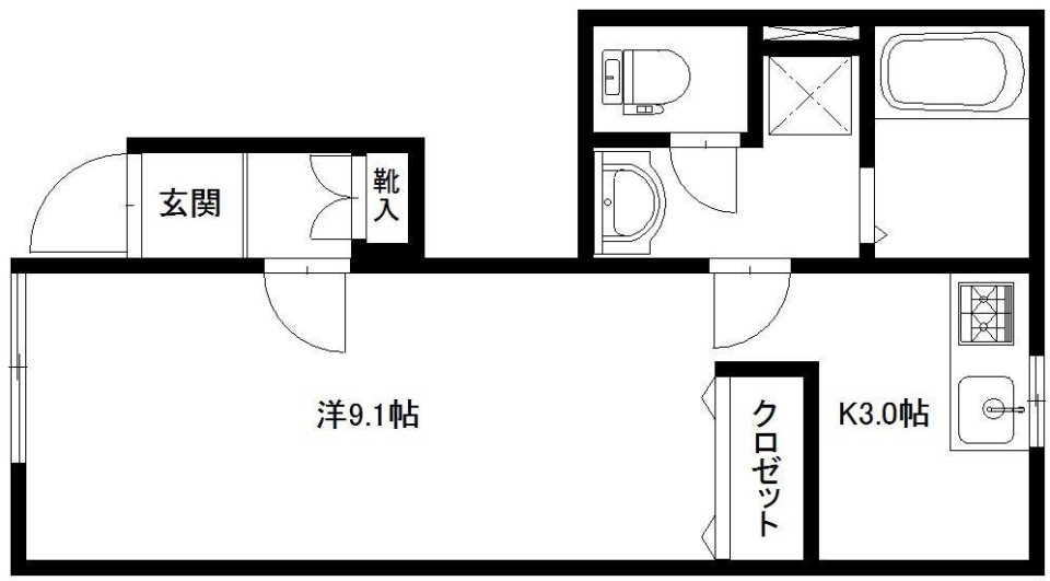 赤土台地のロング×シンプル。の間取り図