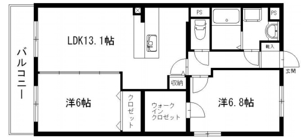 マイガーデンに春到来の間取り図