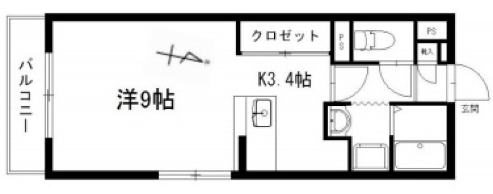 憧れの、ガレージハウスではないけれど...。の間取り図